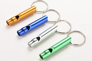 Whistle Keychains - Primary Functions and Custom Designs