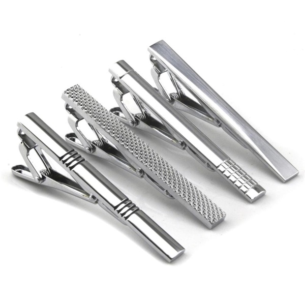 Wholesale blank stainless steel tie bar custom metal tie clips