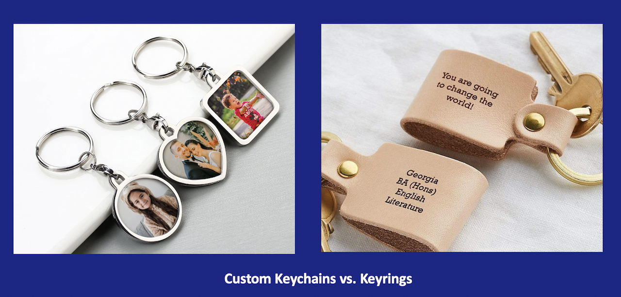 Custom Keychains vs. Keyrings Custom Keychains vs. Keyrings